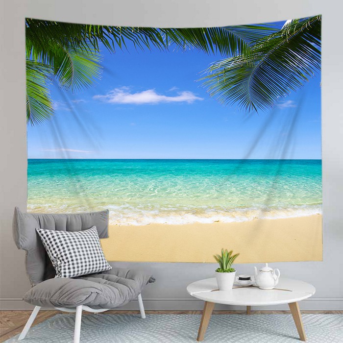 挂毯Bella-Parete-Arazzo-Psichedelico-Tappeto-Beach-View-Pareti-di-Stoffa-Arazzi-Letto-Copriletto-Vacanza-Paesaggio-Della (1)