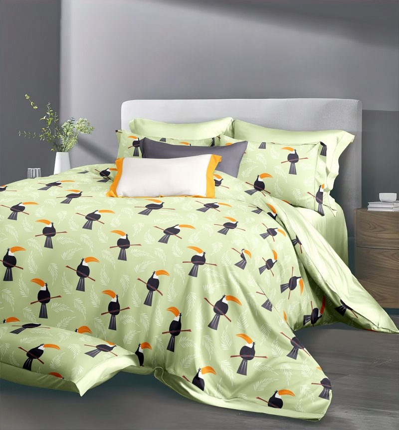 四件套模板带小枕头psd样机mockup