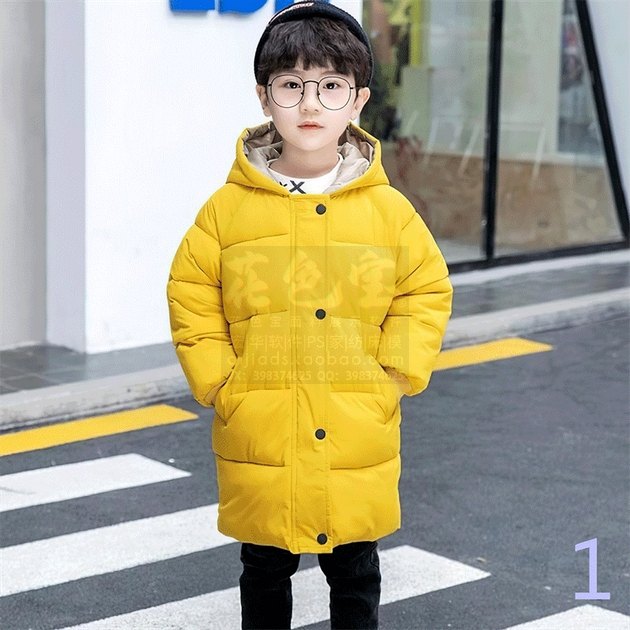 花色宝儿童羽绒服模板小孩棉服PSD智能样机 模板代做效果图