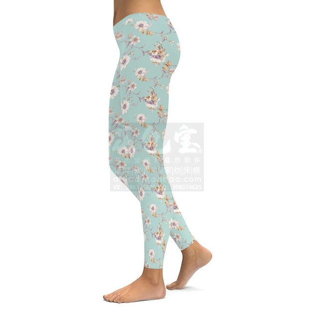 宏华分色软件PSD智能模版 紧身裤子展示样衣花色 衣服样机